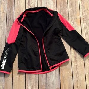 Under Armour Women's Black Jacket with Pink Highlights